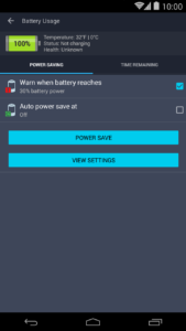 Battery power saving