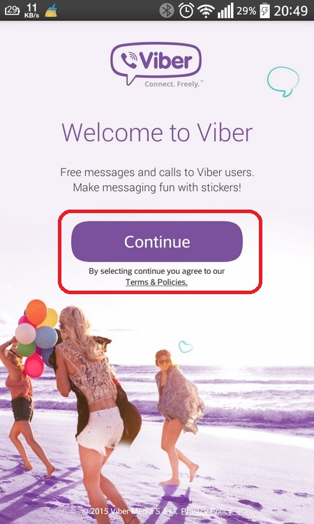 First start Viber