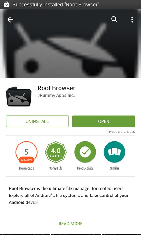 Root Browser in Google Play