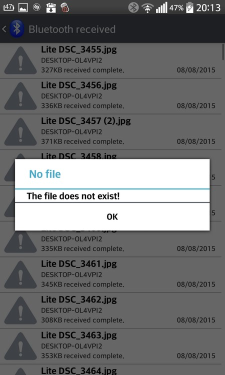 File not exist